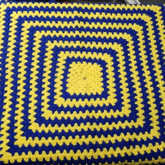 Vintage Handmade mat or infant blanket very thick
